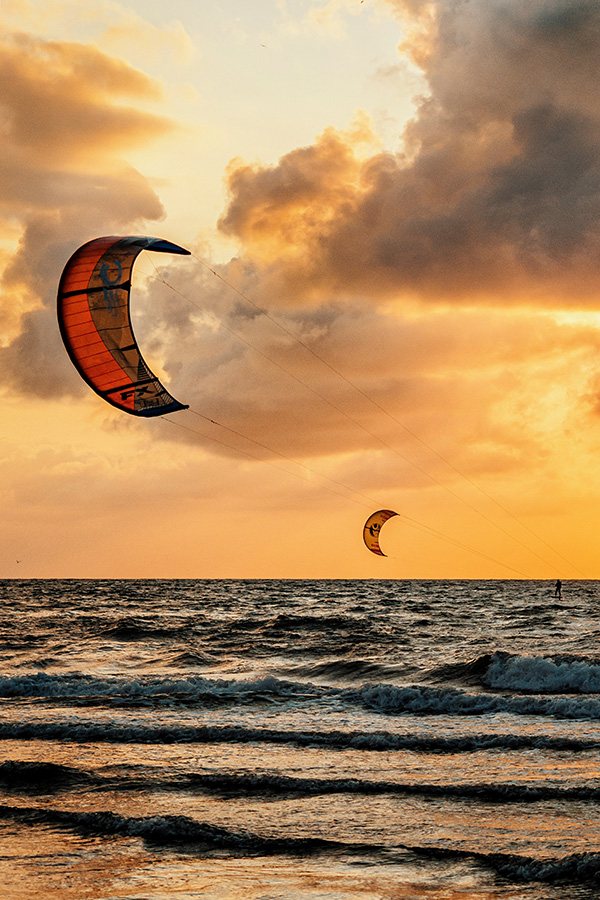 Kitesurf pendant une croisière en Méditerranée